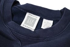 画像4: Used Gap Blank Sweat Shirt Navy (4)