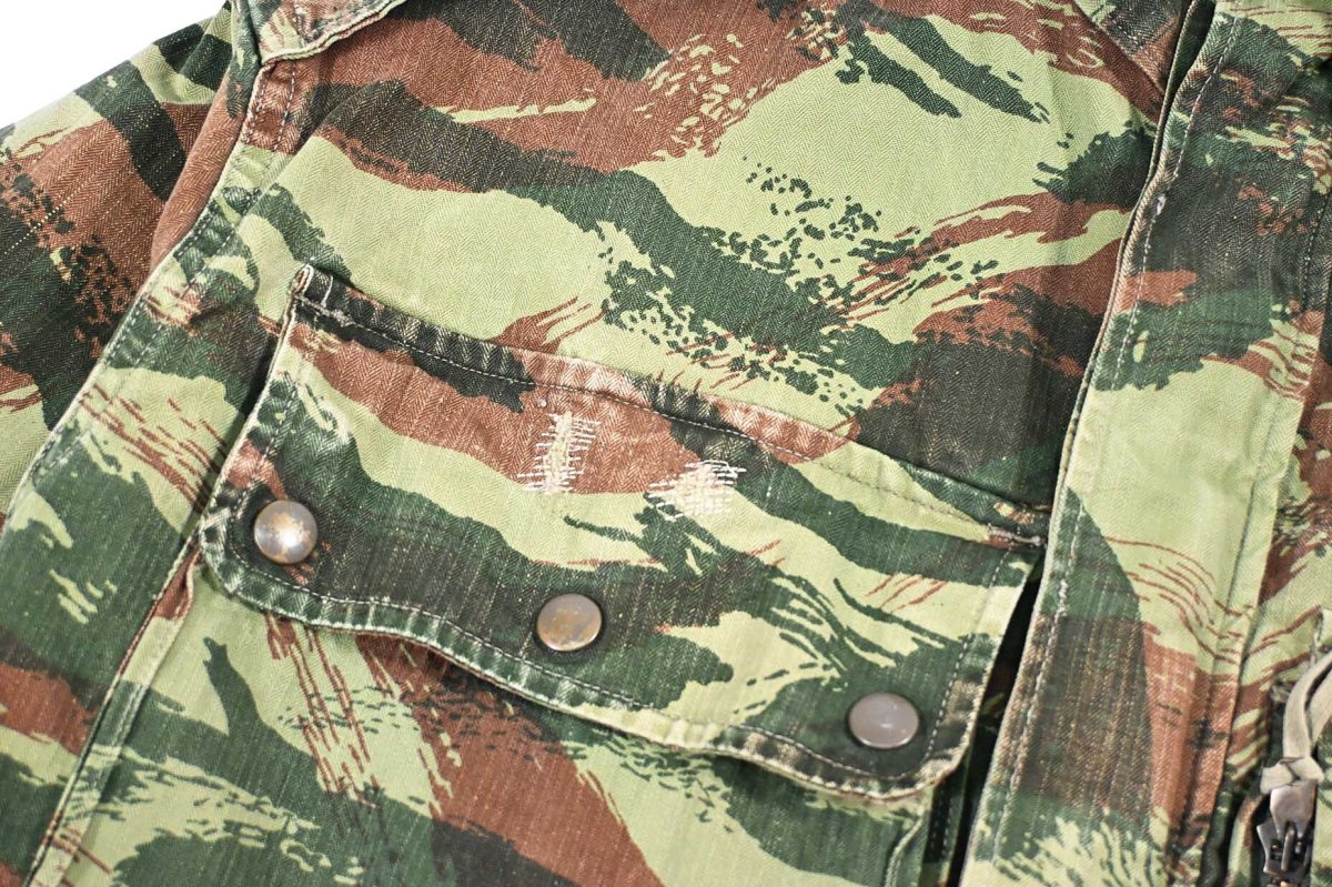 画像6: Used French Military TAP 47/56 Lizard Camo Paratrooper Jacket (6)