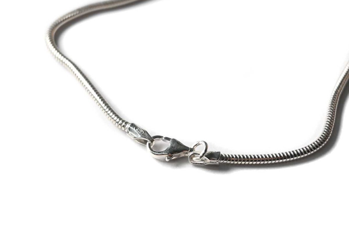 画像2: Italian Silver Necklace Snake (2)