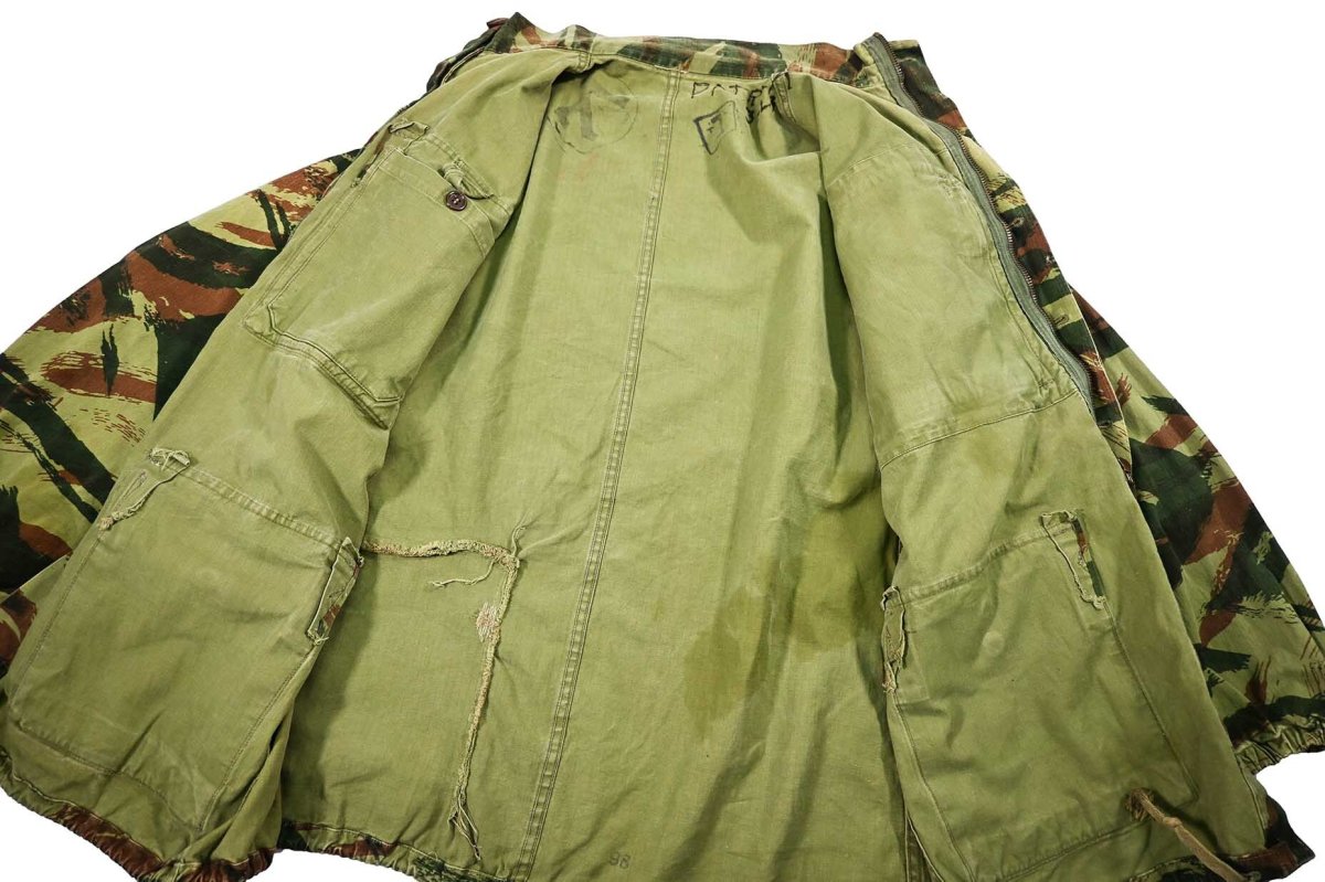 画像10: Used French Military TAP 47/56 Lizard Camo Paratrooper Jacket (10)