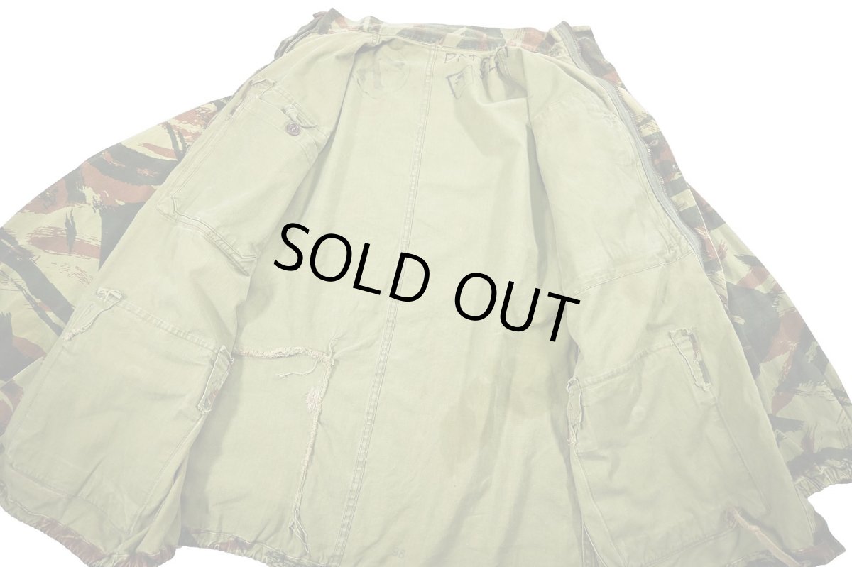 画像10: Used French Military TAP 47/56 Lizard Camo Paratrooper Jacket (10)