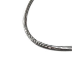 画像1: Italian Silver Necklace Snake (1)