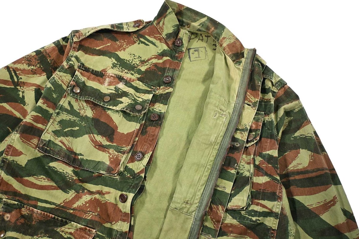 画像8: Used French Military TAP 47/56 Lizard Camo Paratrooper Jacket (8)