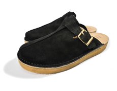 画像1: Clarks Trek Mule Black Suede Warmlined クラークス (1)