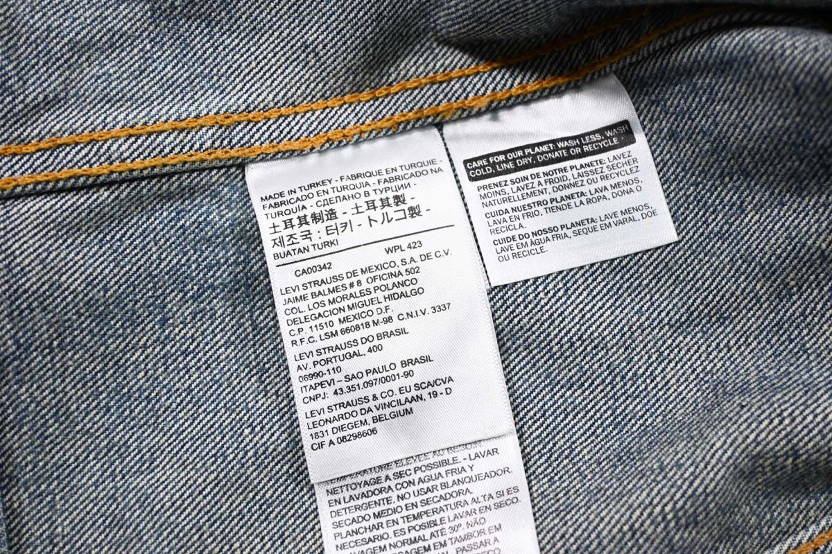 画像6: Deadstock Levi's Vintage Clothing 1967 Type III Trucker Jacket Dust 70505-0133 リーバイス (6)