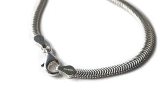 画像2: Italian Silver Necklace Snake (2)