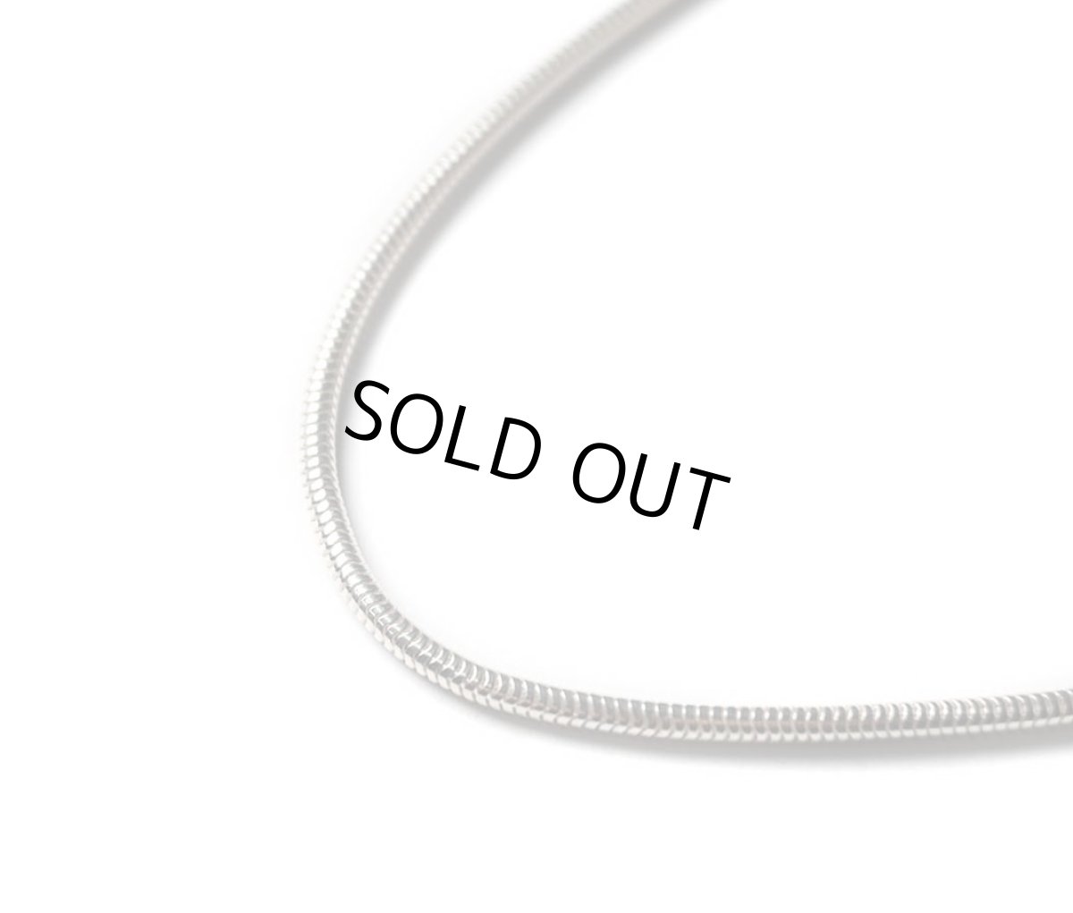 画像1: Italian Silver Necklace Snake (1)