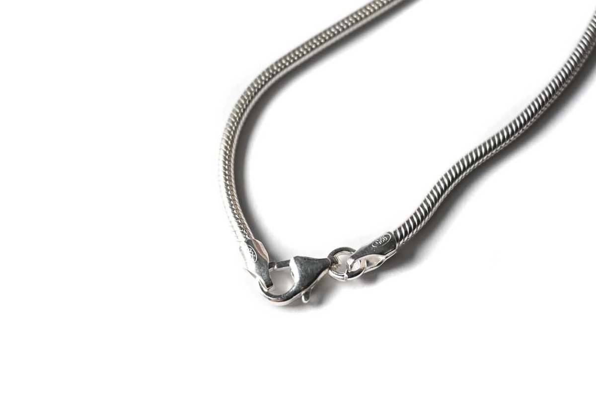 画像2: Italian Silver Necklace Snake (2)
