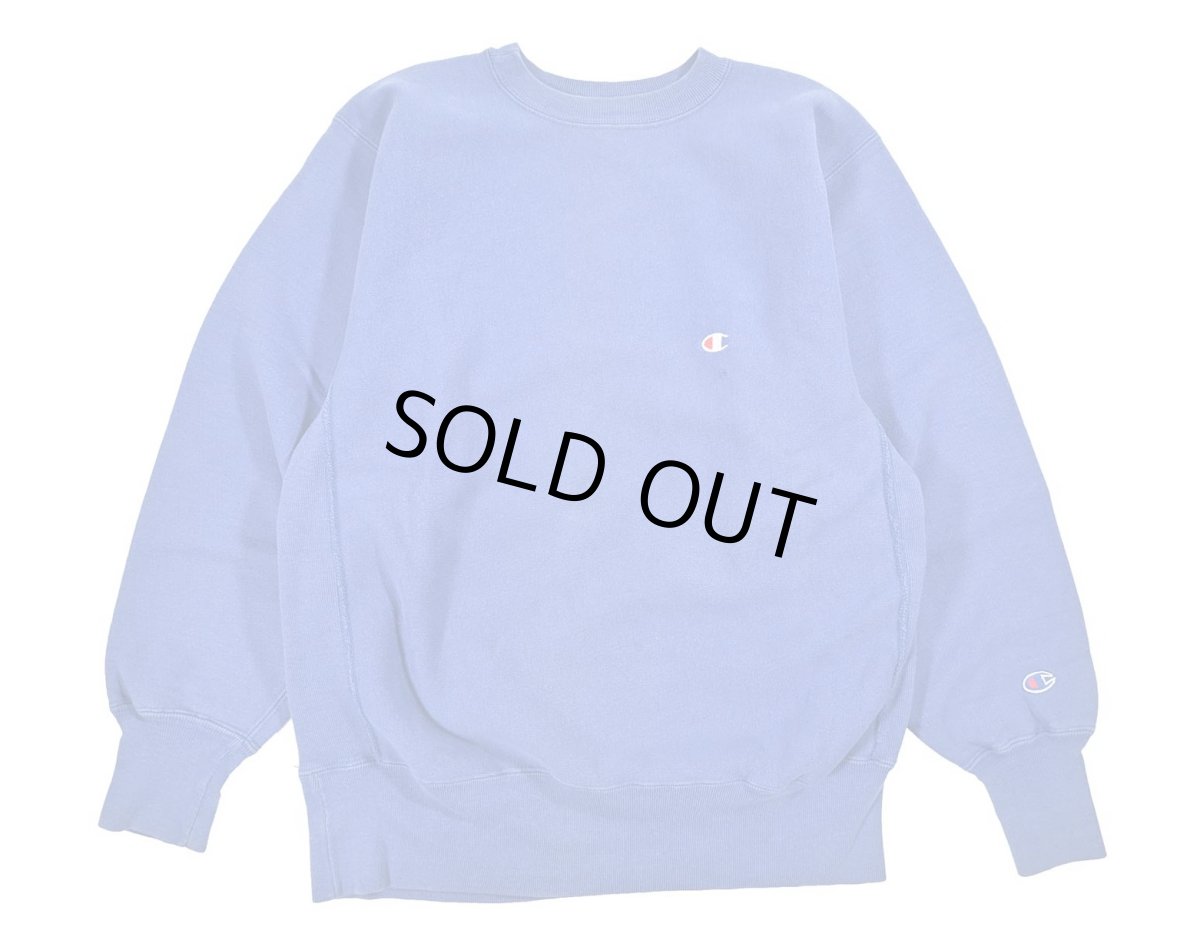 画像1: 90s Used Champion Reverse Weave Sweat Shirt Blue made in USA (1)