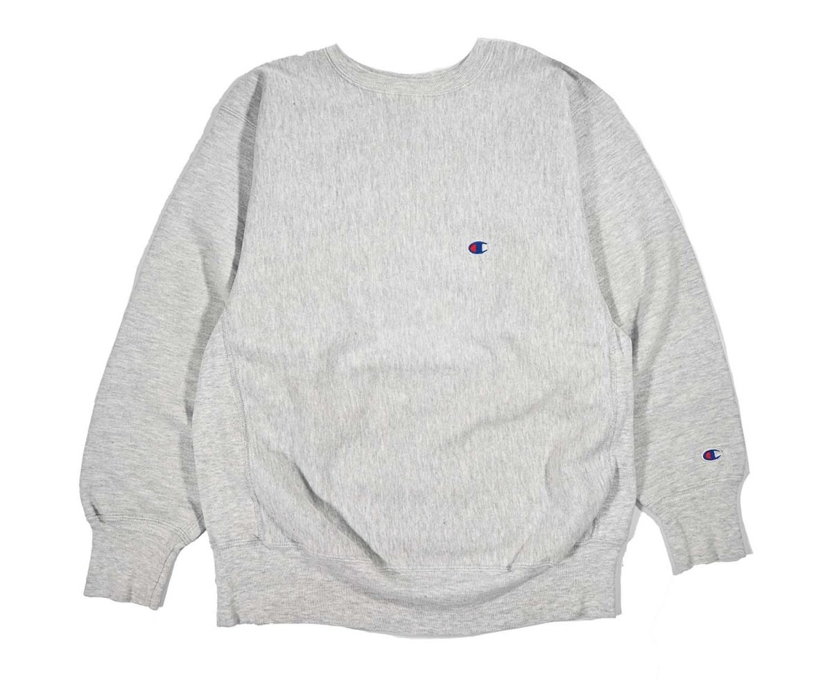 画像1: 90s Used Champion Reverse Weave Sweat Shirt Ash made in USA (1)