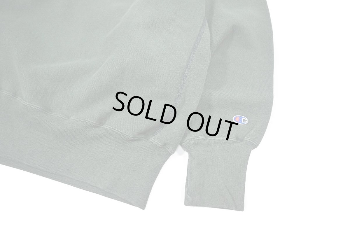 画像3: Used Champion Reverse Weave Sweat Shirt Green 目無し (3)