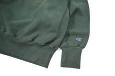 画像3: Used Champion Reverse Weave Sweat Shirt Green 目無し (3)