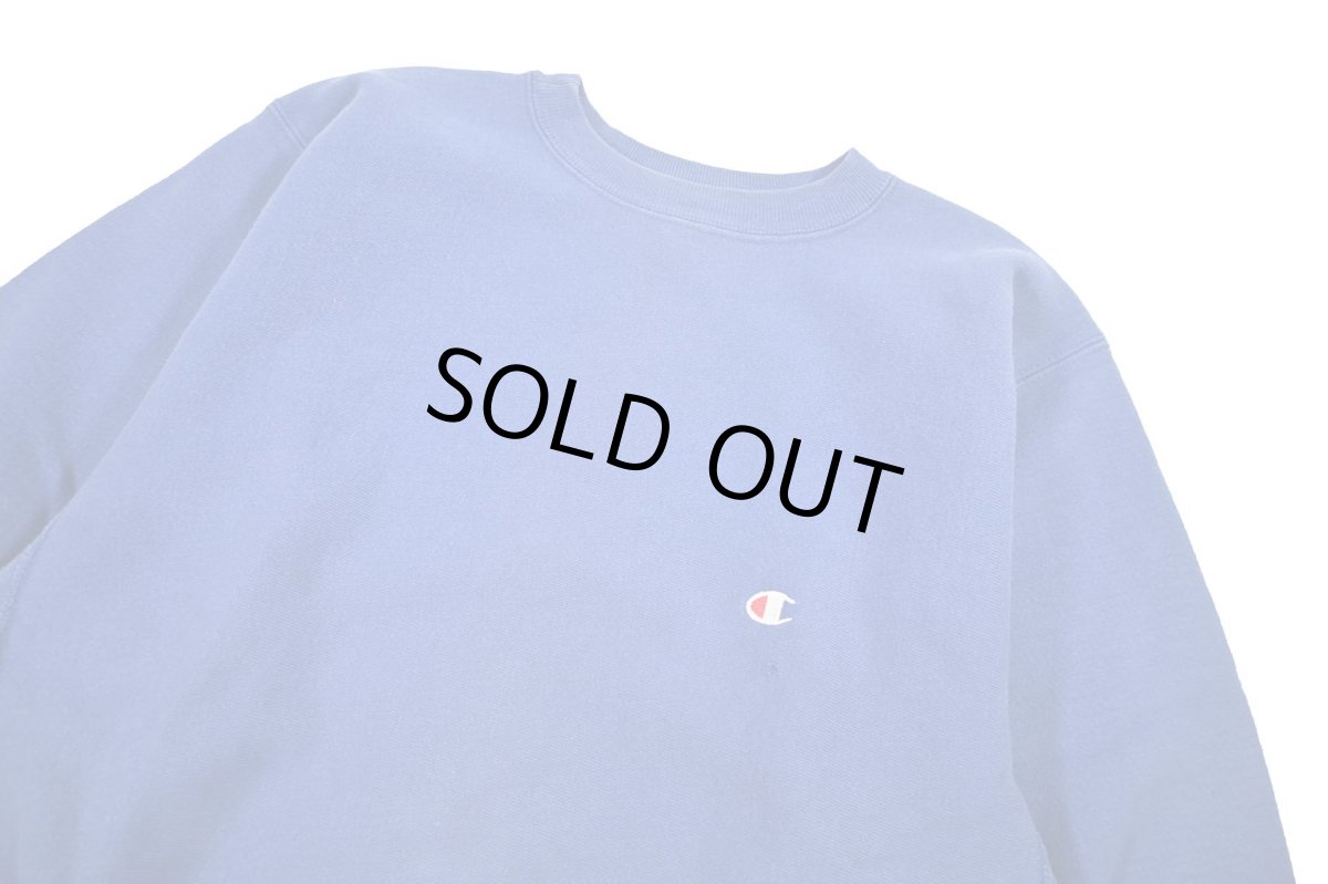 画像2: 90s Used Champion Reverse Weave Sweat Shirt Blue made in USA (2)