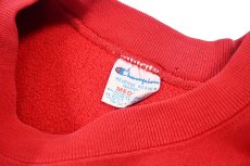 画像4: 80s Used Champion Reverse Weave Sweat Shirt Red made in USA 目無し (4)