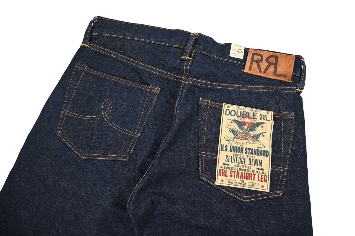 画像6: RRL Straight Leg Selvedge Jeans made in USA ラルフローレン (6)
