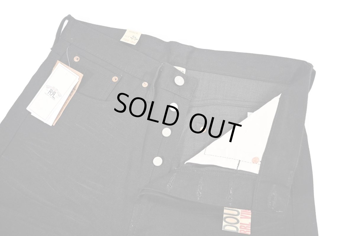 画像7: RRL Vintage 5Pocket Black Selvedge Jeans made in USA ラルフローレン (7)
