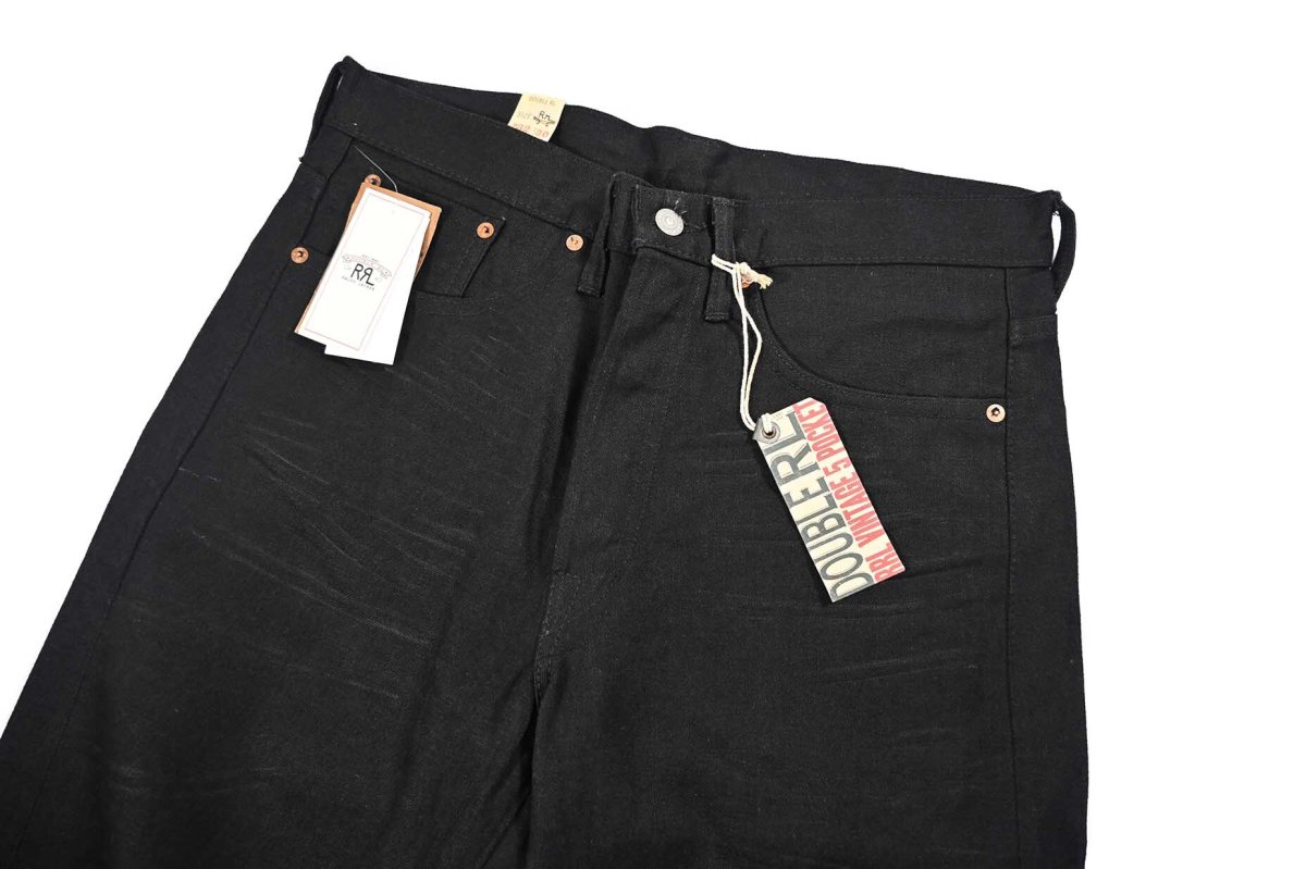 画像3: RRL Vintage 5Pocket Black Selvedge Jeans made in USA ラルフローレン (3)