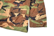 画像3: Used Us Military Bleached BDU Coat Woodland Camo (3)