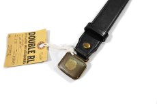 画像2: RRL Vincennes Leather Belt Brass Buckle ラルフローレン (2)