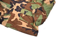 画像3: Used Us Military Bleached BDU Coat Woodland Camo (3)