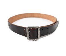 画像1: RRL Studded Leather Belt ラルフローレン (1)