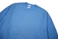画像2: Used Russell Athletic Blank Sweat Shirt Blue made in USA (2)