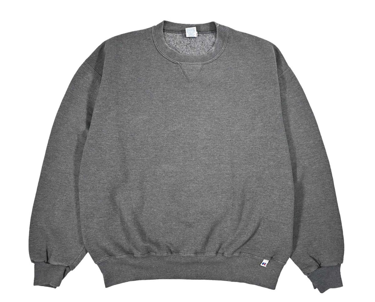 画像1: Used Russell Athletic Blank Sweat Shirt Charcoal (1)