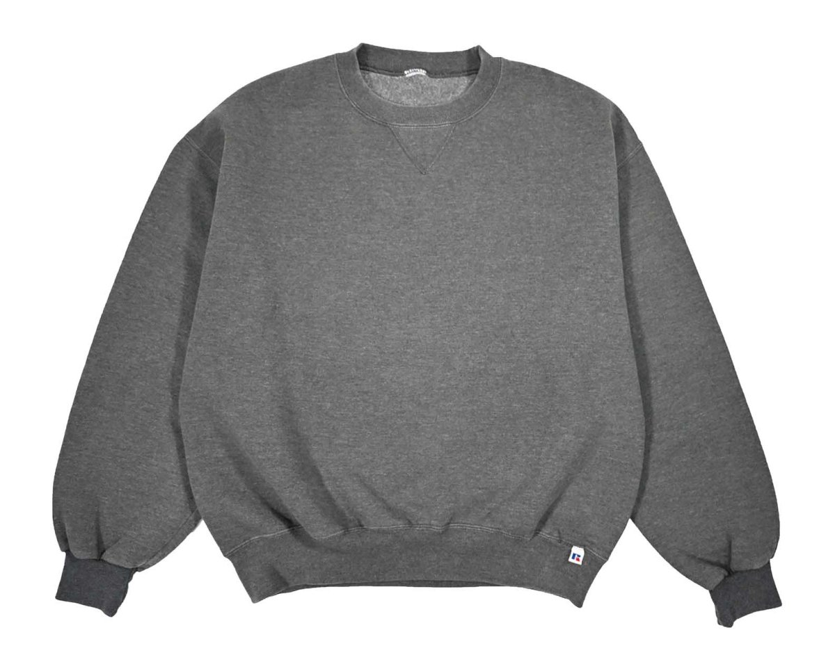 画像1: Used Russell Athletic Blank Sweat Shirt Charcoal (1)