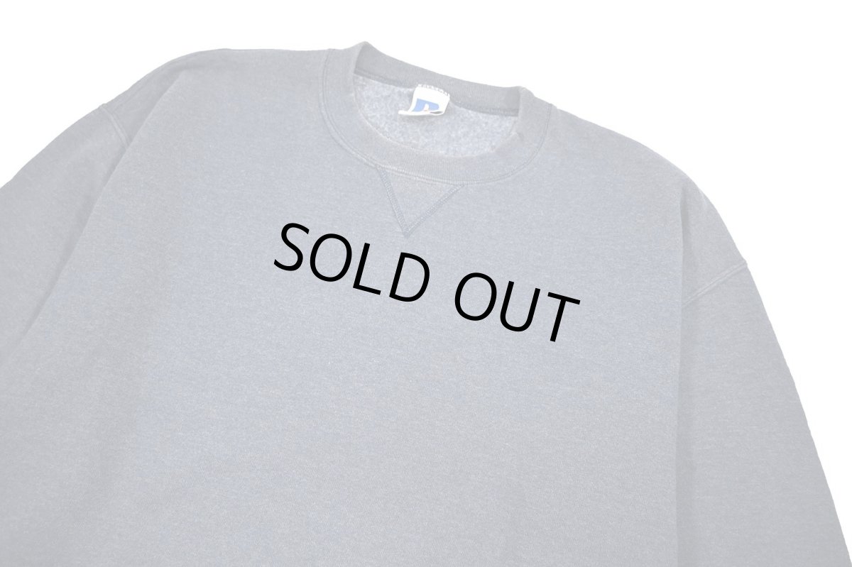 画像2: Used Russell Athletic Blank Sweat Shirt Navy (2)