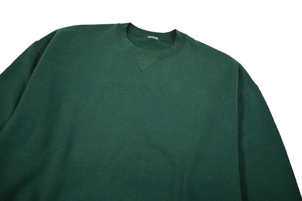 画像2: Used Russell Athletic Blank Sweat Shirt Green (2)
