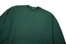 画像2: Used Russell Athletic Blank Sweat Shirt Green (2)