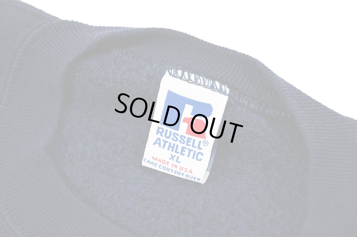 画像4: Used Russell Athletic Blank Sweat Shirt Navy made in USA (4)