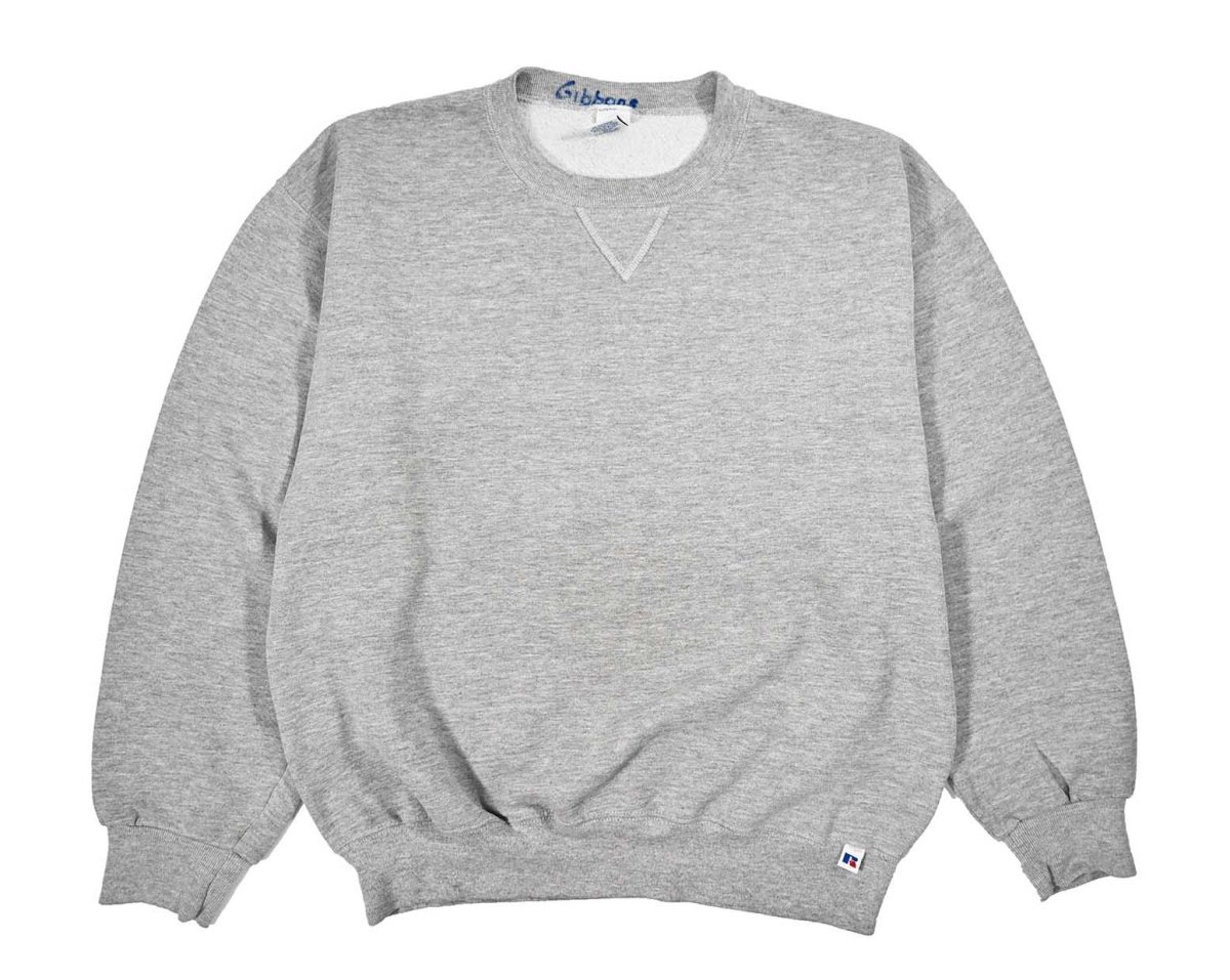 画像1: Used Russell Athletic Blank Sweat Shirt Grey (1)