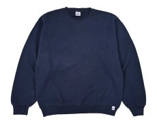 画像1: Used Russell Athletic Blank Sweat Shirt Navy (1)