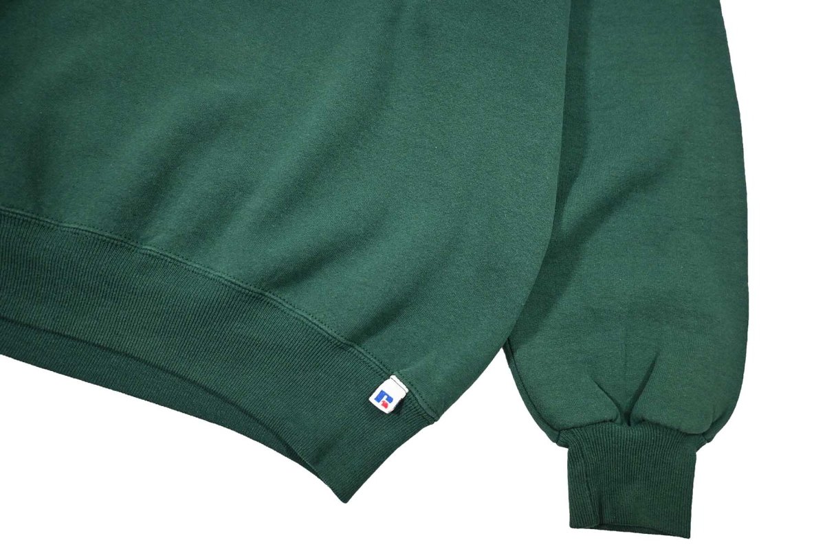 画像3: Used Russell Athletic Blank Sweat Shirt Green (3)