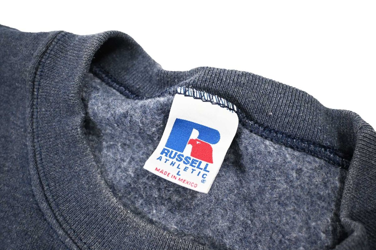 画像4: Used Russell Athletic Blank Sweat Shirt Navy (4)
