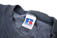 画像4: Used Russell Athletic Blank Sweat Shirt Navy (4)