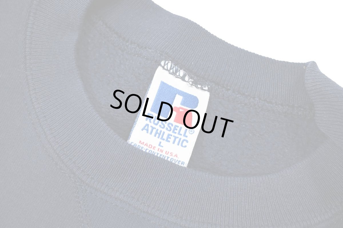 画像4: Used Russell Athletic Blank Sweat Shirt Navy made in USA (4)