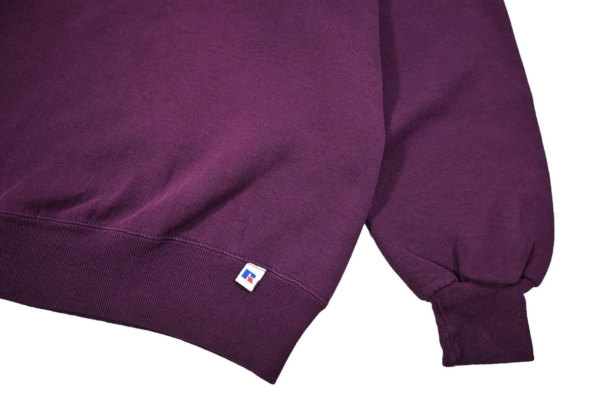 画像3: Used Russell Athletic Blank Sweat Shirt Burgundy made in USA (3)