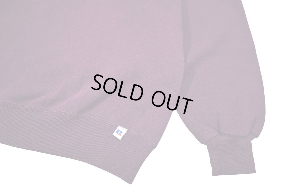 画像3: Used Russell Athletic Blank Sweat Shirt Burgundy made in USA (3)