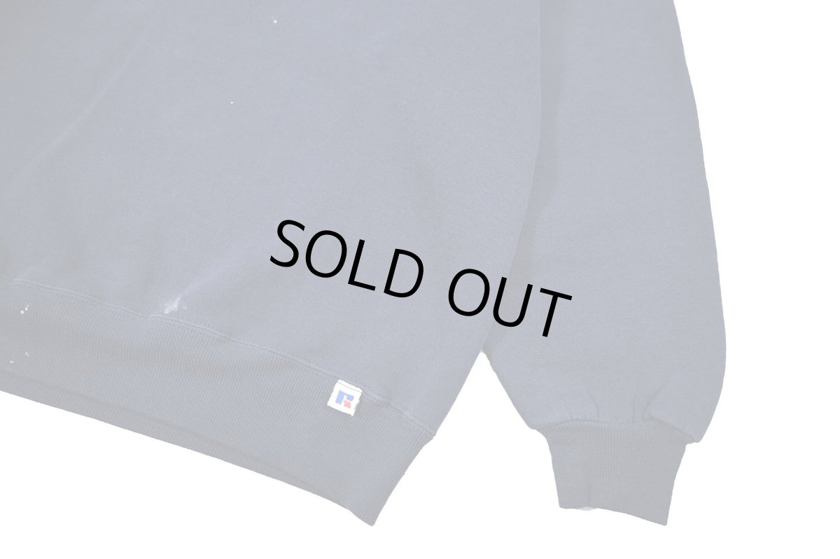 画像3: Used Russell Athletic Blank Sweat Shirt Navy made in USA (3)