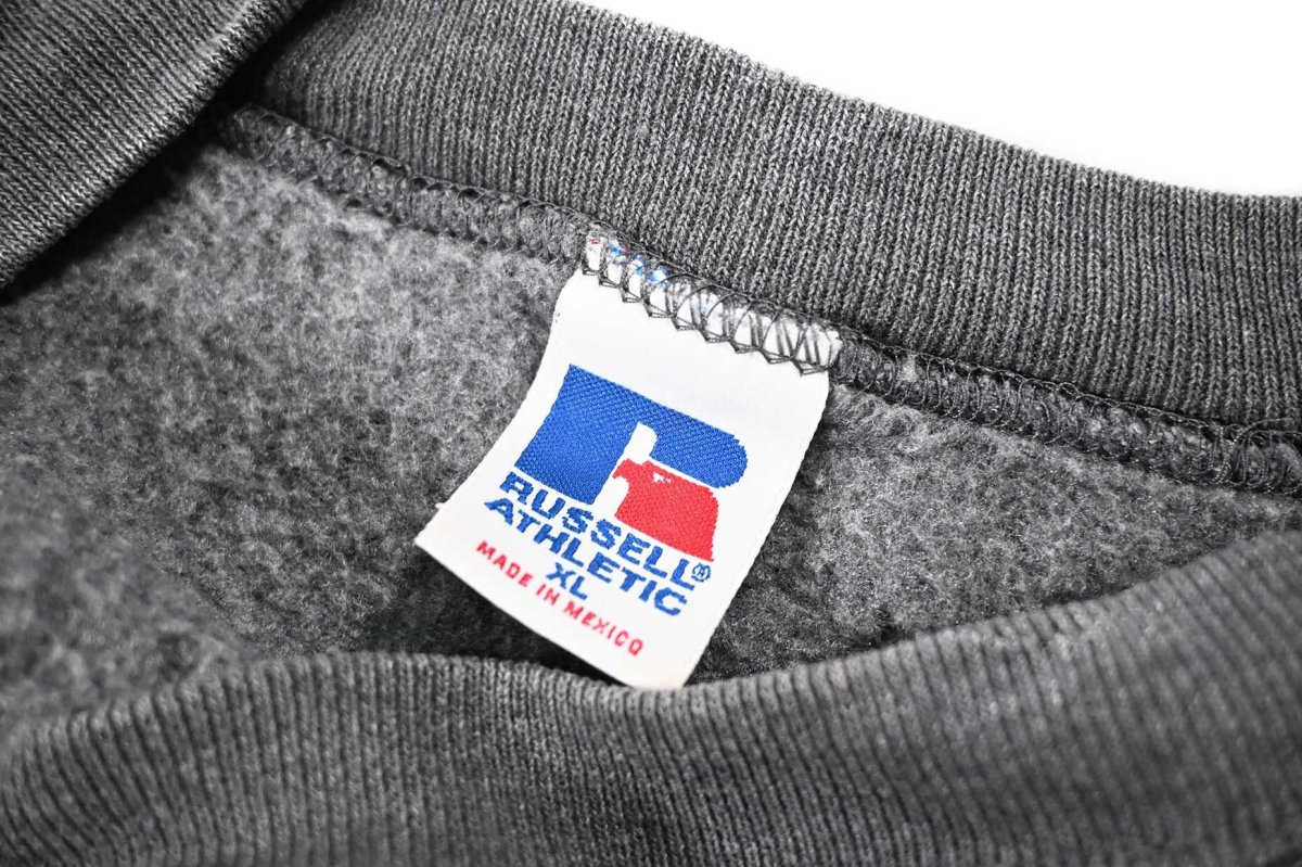 画像4: Used Russell Athletic Blank Sweat Shirt Charcoal (4)