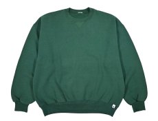 画像1: Used Russell Athletic Blank Sweat Shirt Green (1)