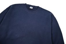 画像2: Used Russell Athletic Blank Sweat Shirt Navy (2)