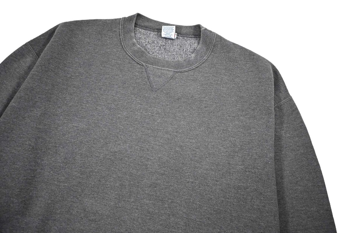 画像2: Used Russell Athletic Blank Sweat Shirt Charcoal (2)