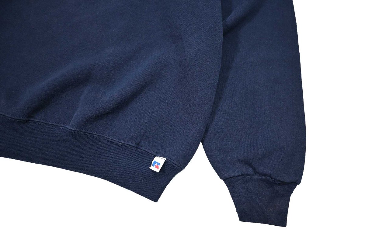 画像3: Used Russell Athletic Blank Sweat Shirt Navy (3)