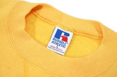 画像4: Used Russell Athletic Blank Sweat Shirt Yellow made in USA (4)