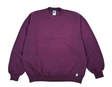 画像1: Used Russell Athletic Blank Sweat Shirt Burgundy made in USA (1)
