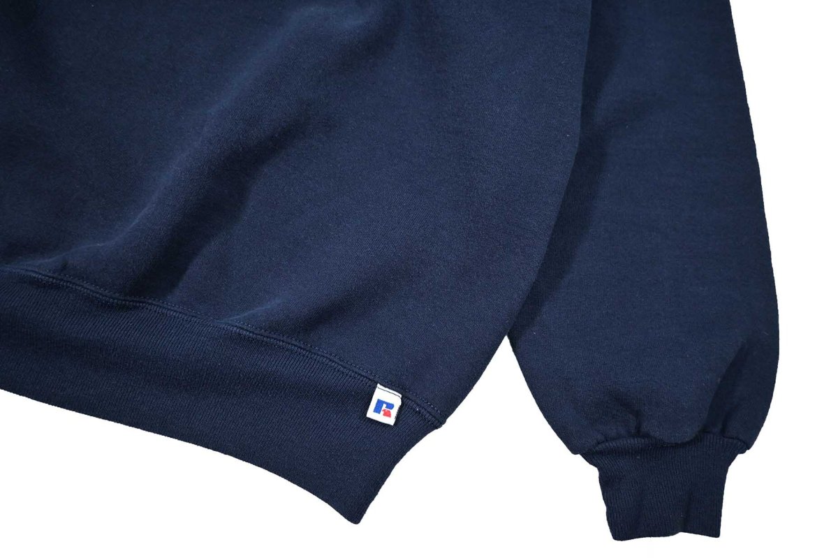 画像3: Used Russell Athletic Blank Sweat Shirt Navy made in USA (3)