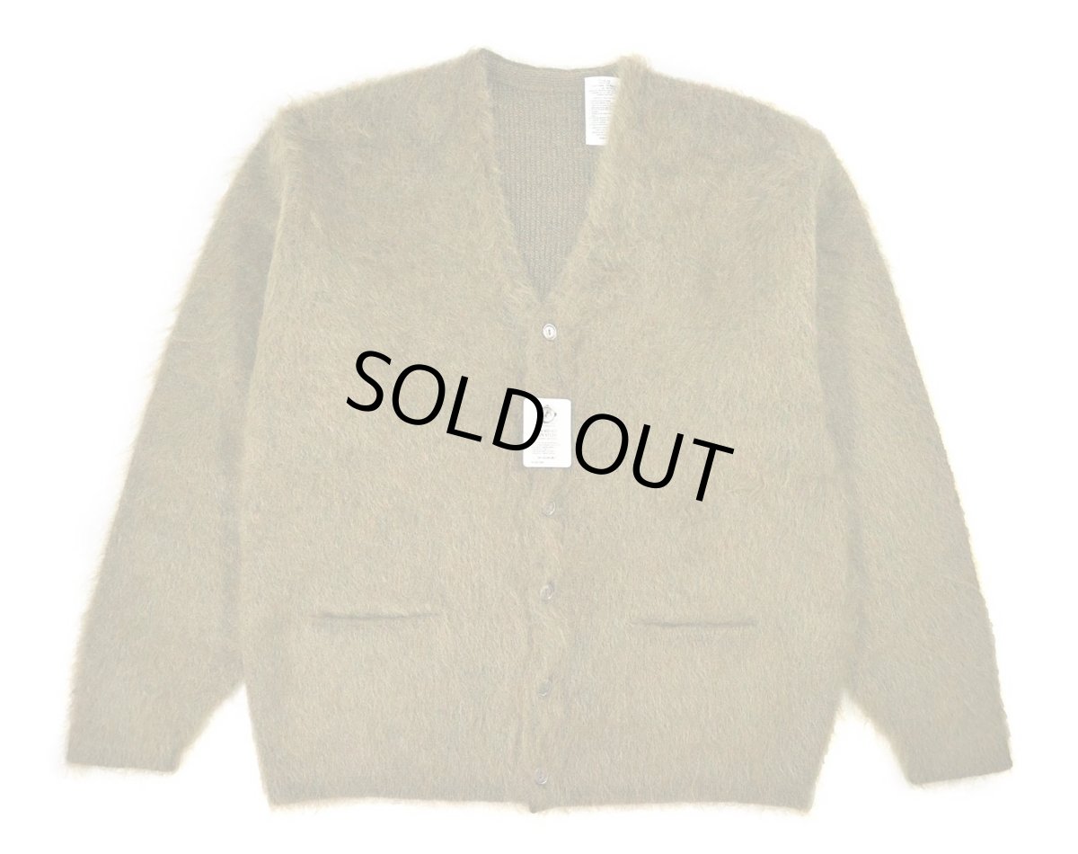 画像1: A.R.P. Premium Mohair Cardigan W/Pocket Olive (1)